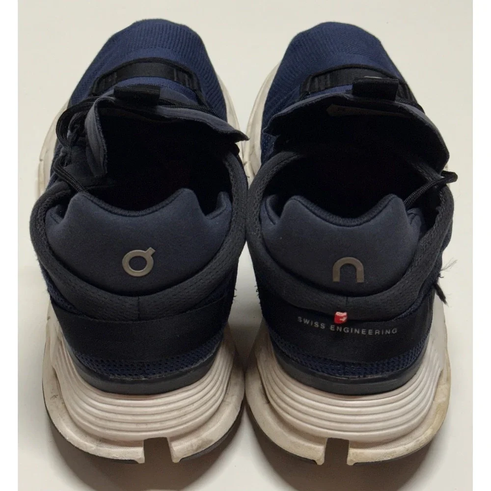 On Running Cloudnova Navy Blue Black Mens Sneakers 26.99117 US 12.5